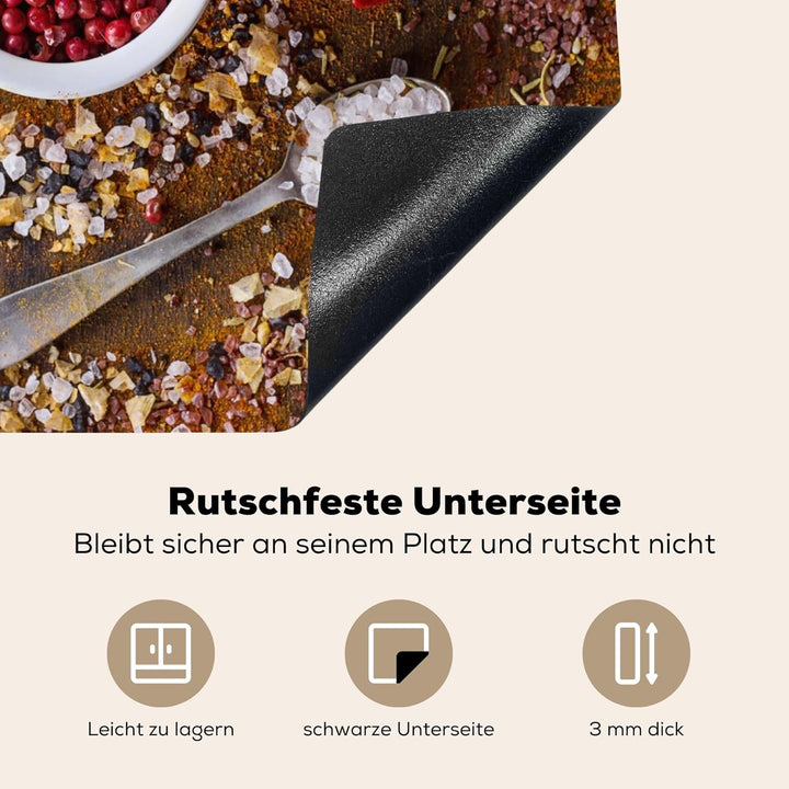 Herdabdeckplatte Einteilig Küche Herdabdeckung Induktionsfeld Ceranfeld Herdabdeckplatten Vinyl Matt