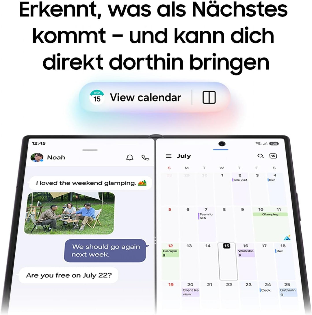 Samsung Galaxy Z Fold8 Ultra Smartphone, 512 GB Speicher, Graphite | Android AI Handy, Produktives M