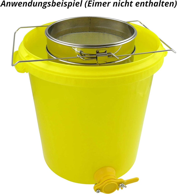 Honigsieb Doppel-Sieb 24cm Edelstahl Bienen Honig Filter Bienenzucht Honigfilterung