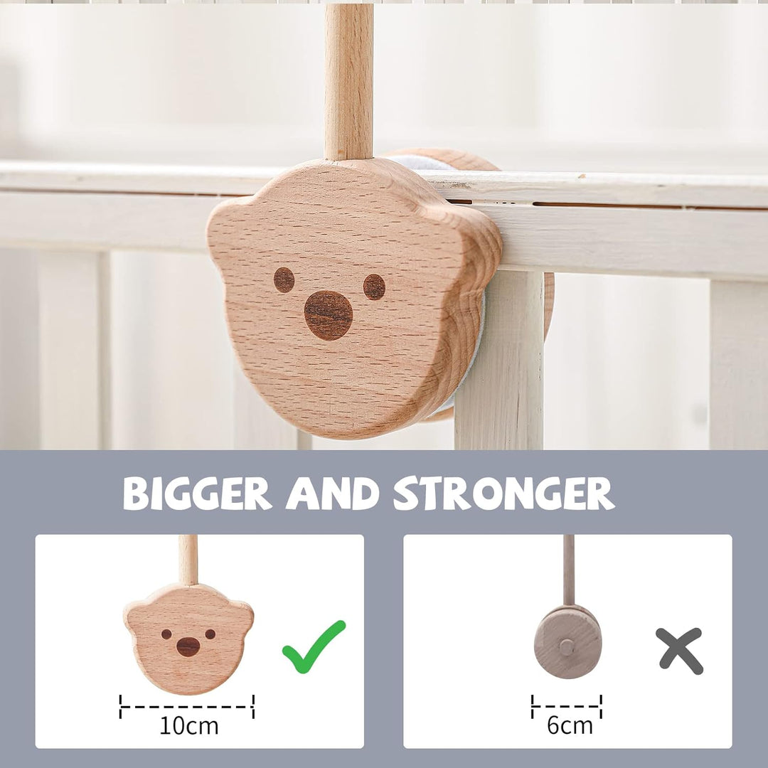 Promise Babe Baby Mobile Halterung Holz Bär Design, Babybett Wickeltisch DIY Mobile Halterung Höhenv