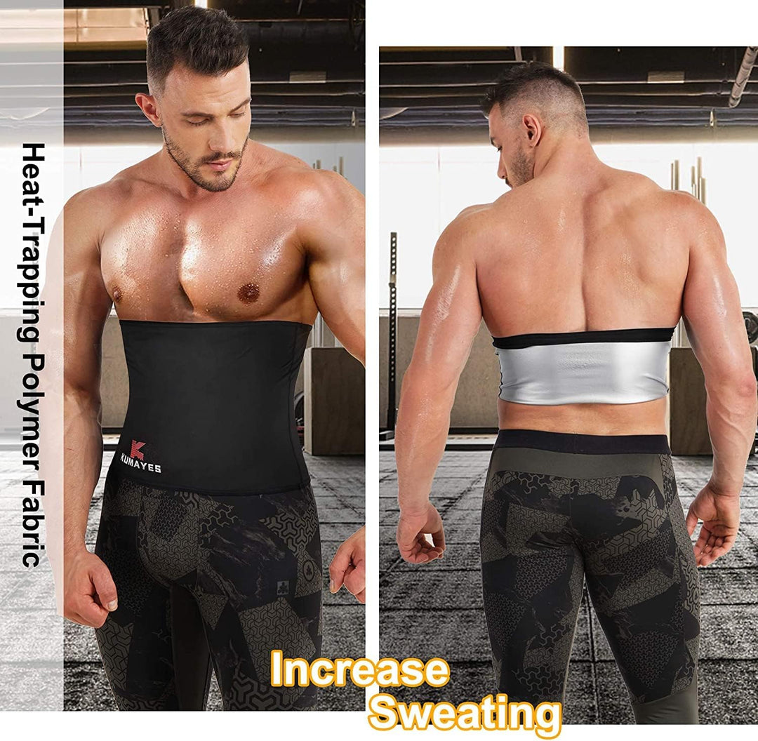 KUMAYES Bauchgürtel Herren Fitness Body Shaper Waist Trainer Bauch gürtel zum abnehmen bauchweg Spor