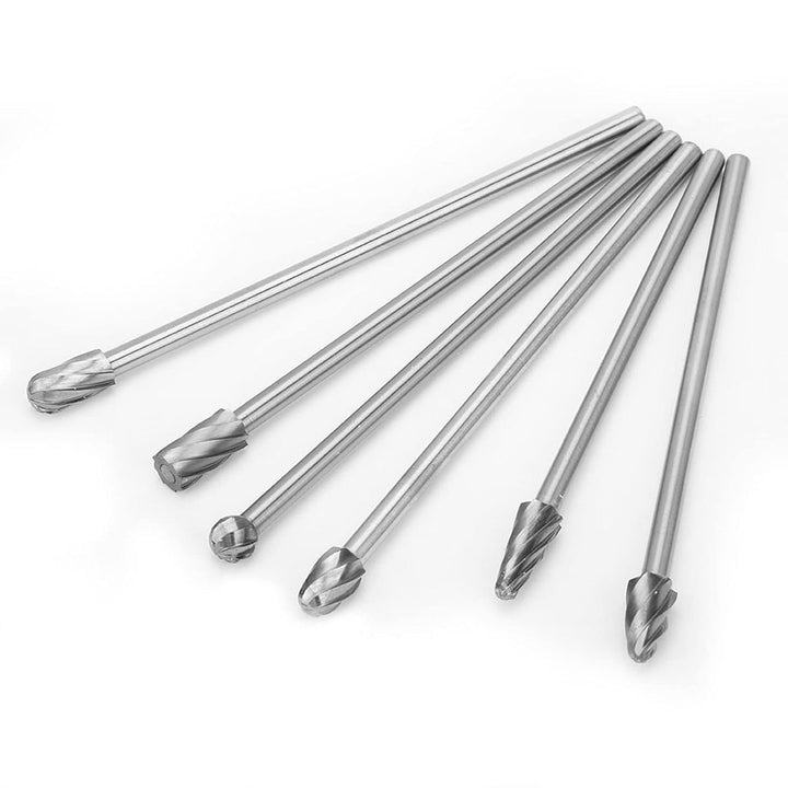 6pcs 6mm 1/4"Schaft Aluminium Rotary Burr Extra Long 150mm Fräser 154mm, 160mm, 164mm, 166mm, 167mm,