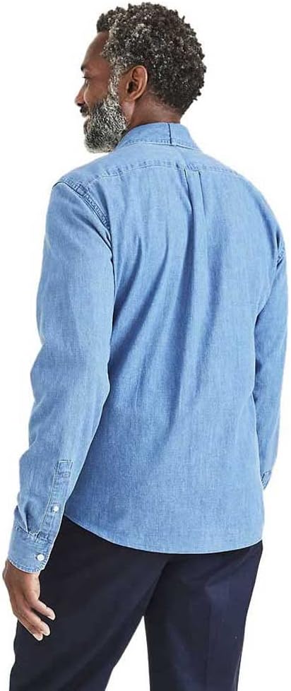 Dockers Herren Original Shirt Slim Hemd S Glory Light Indigo, S Glory Light Indigo
