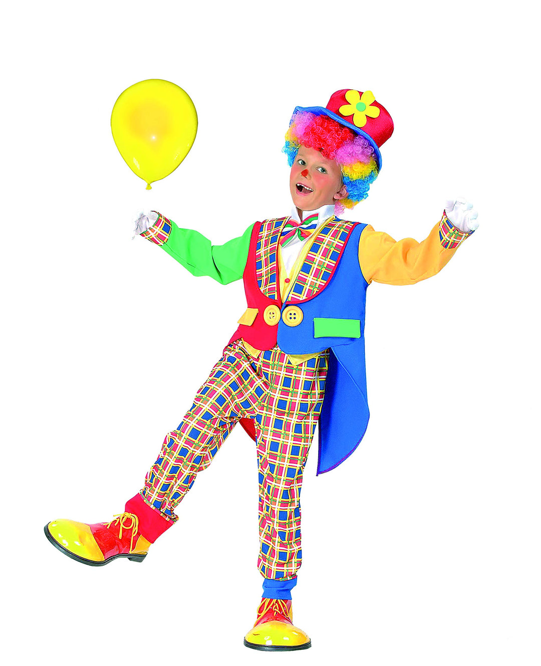 Ciao Jungen Clown pagliaccio Monello Costume Bambino Kostüme, Mehrfarbig, 6-8 Anni 6-8 Jahre Mehrfar