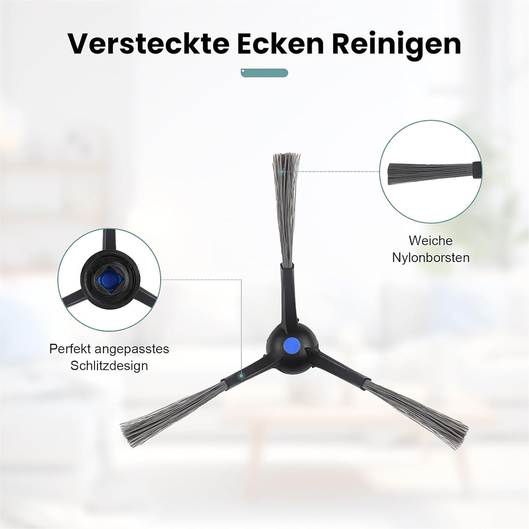24 Stück Zubehör für Ecovacs Deebot T50 MAX PRO Omni/MAX PRO Omni Gen2 Saugroboter, Ersatzteile mit