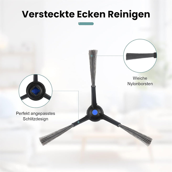 24 Stück Zubehör für Ecovacs Deebot T50 MAX PRO Omni/MAX PRO Omni Gen2 Saugroboter, Ersatzteile mit