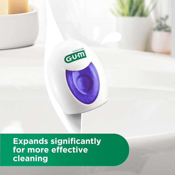 GUM EXPANDING FLOSS Zahnseide/Flauscht während der Verwendung auf/Auch für enge Zahnzwischenräume ge