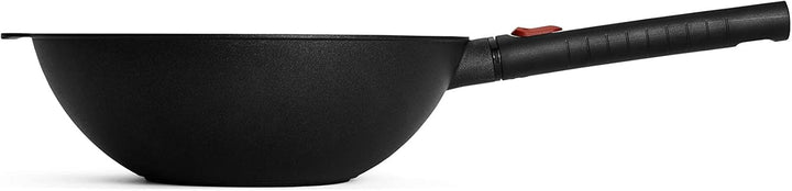 Woll Eco Logic QXR Wok- und Rührpfanne und Rührpfanne - Induktiv -, Ø 28 cm, 10 cm hoch, mit abnehmb