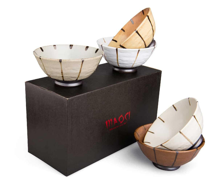 MAOCI - Japan Design Teeschalen 5er Set mit 200ml in Geschenkbox verpackt