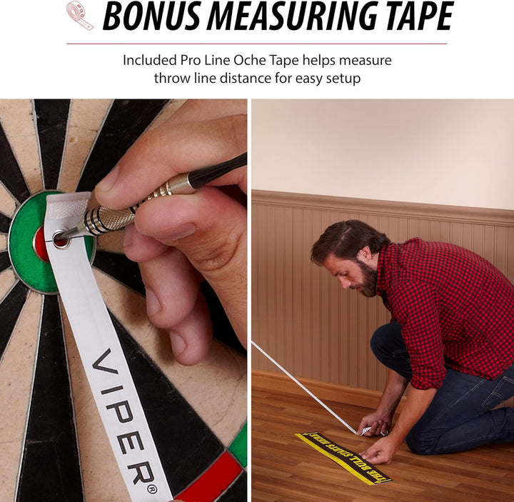 Viper QuickFit Dartboard-Halterung mit Viper Pro Line Oche Tape