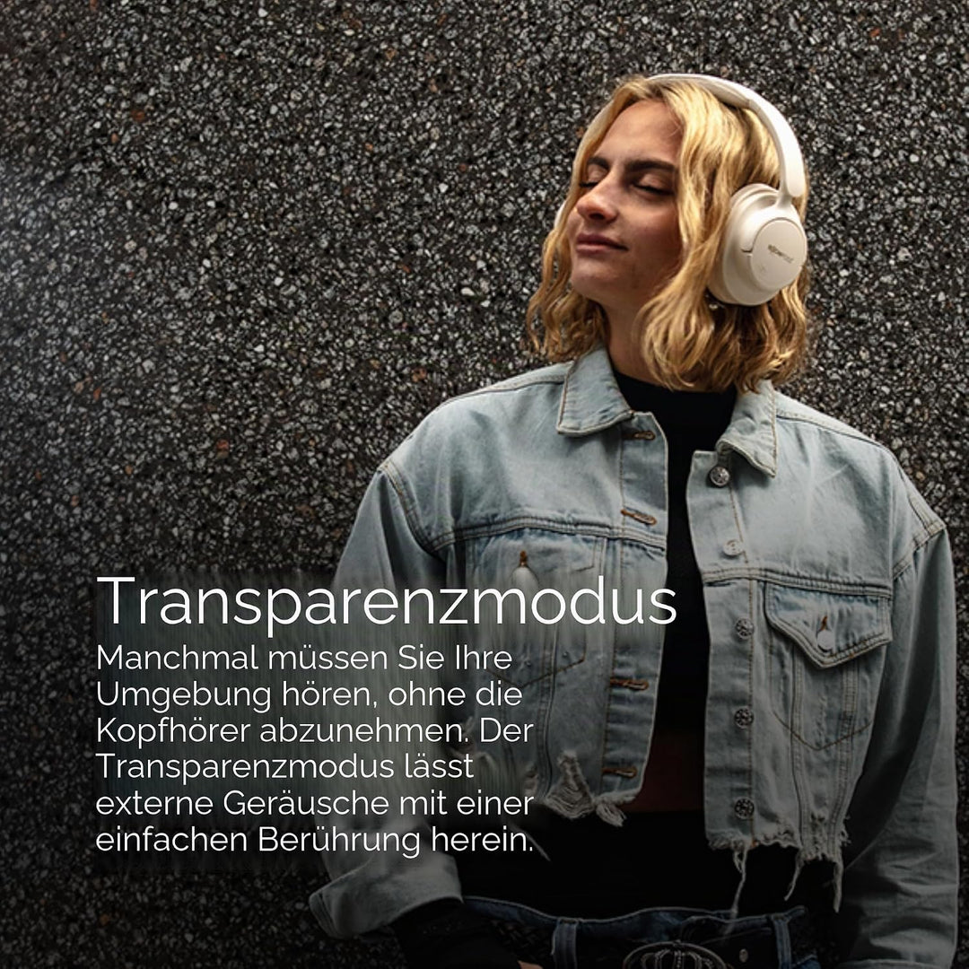 Boompods Headpods ANC+ Geräuschunterdrückende Kopfhörer - Over-Ear Bluetooth Kopfhörer mit Mikrof
