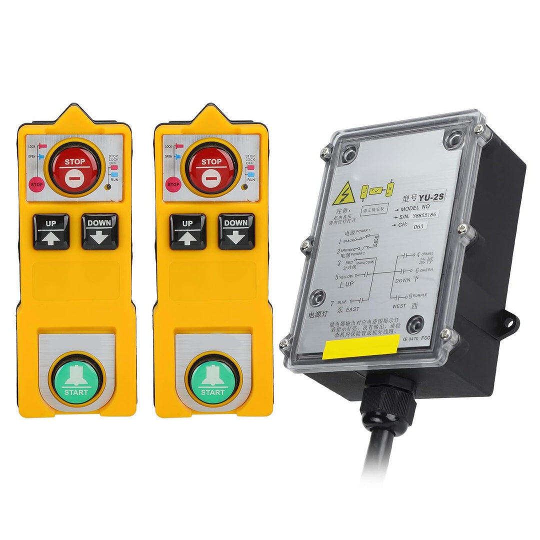 Industrial Hoist Cran Remote Control Wireless Waterproof Electric Lift Hoist Radi Transmitter Receiv