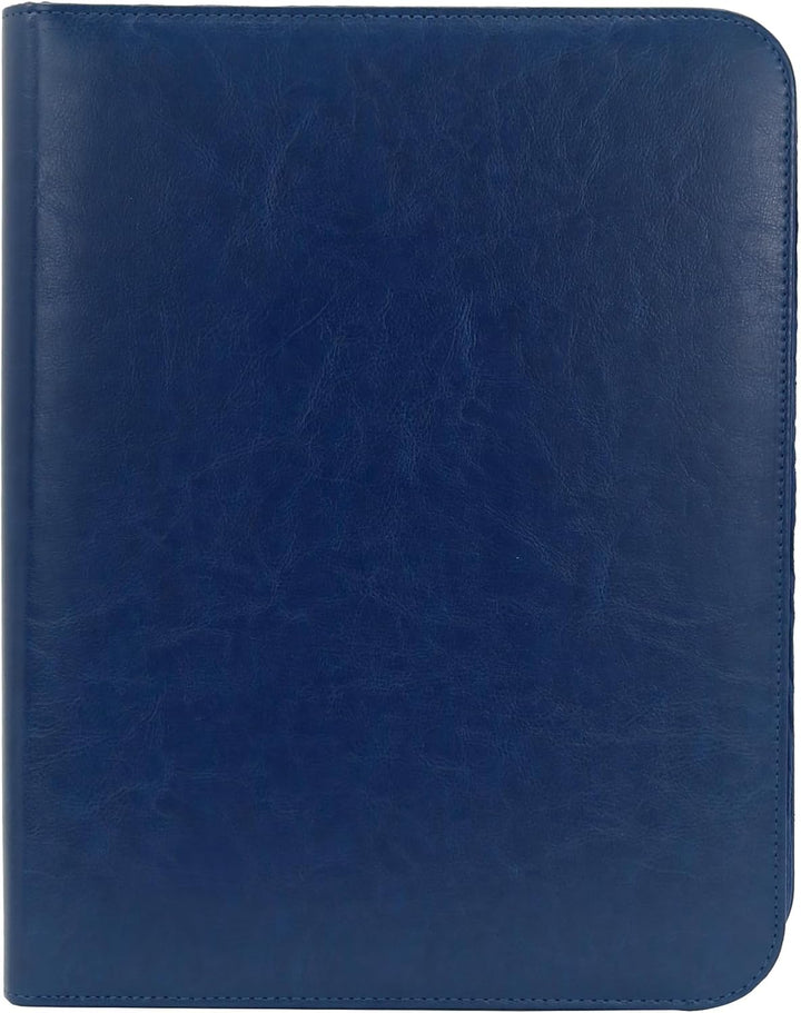 Schreibmappe 4 Ringbuch A4 Konferenzmappe Reissverschluss Leder Wasserdicht Organizer Mappe Dokument