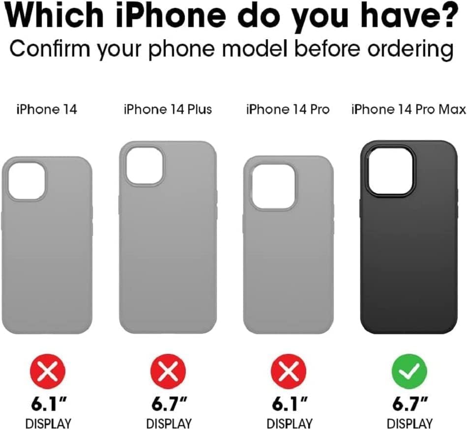 OtterBox Magnetische Handyhülle für iPhone 14 Pro Max (nur Symmetry Series+), Bluebell – ultradünn –