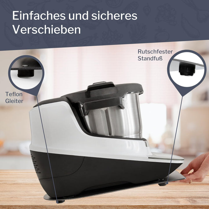 Gleitbrett passend für Bosch Cookit Küchenmaschine aus Metall