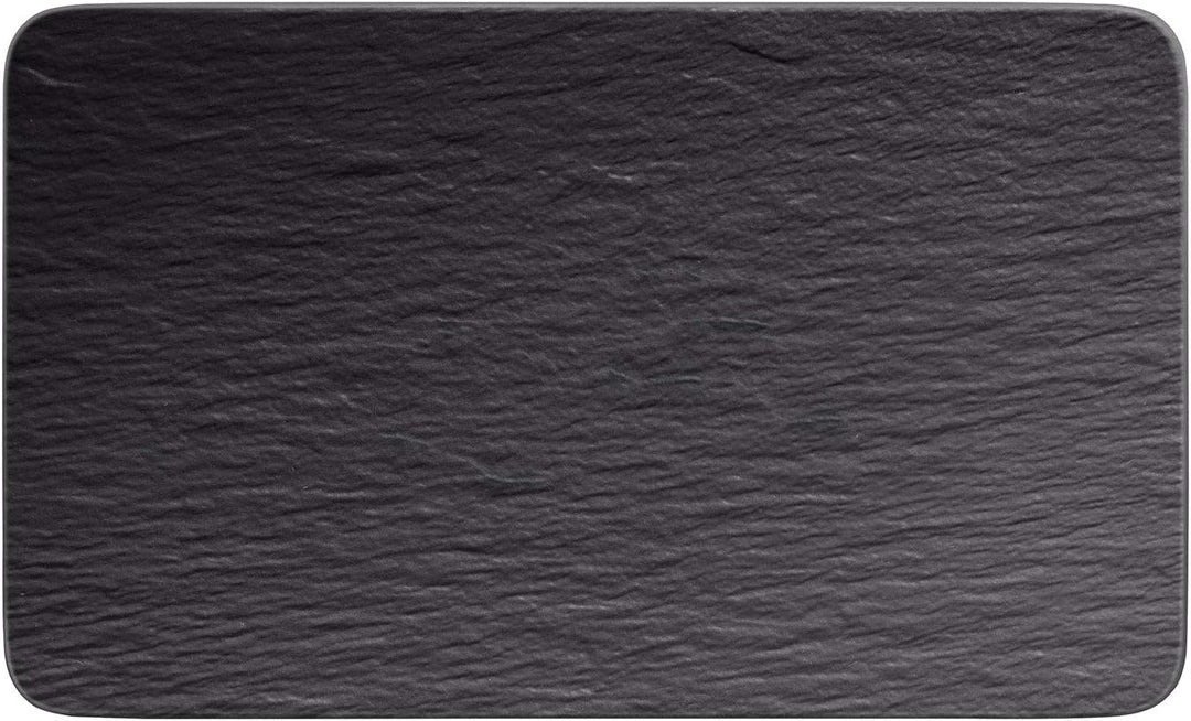 Villeroy & Boch - Manufacture Rock Multifunkionsteller rechteckig, schwarz Manufacture Rock Schale,