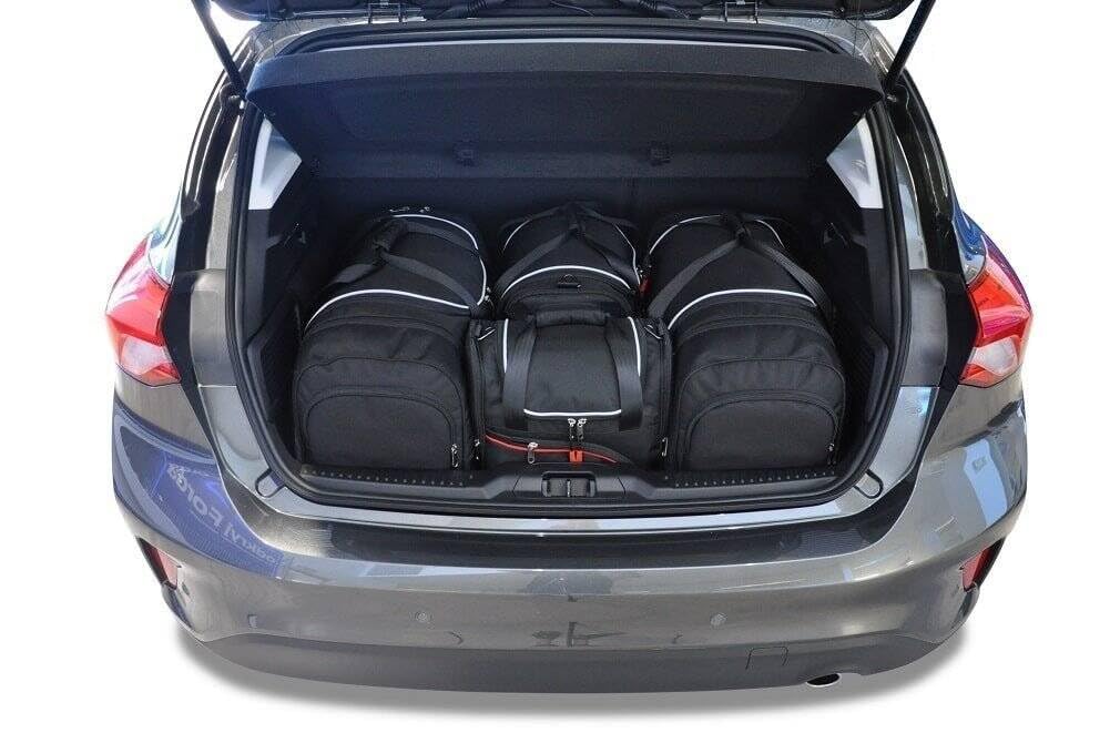 KJUST Dedizierte Reisetaschen 4 stk kompatibel mit FORD FOCUS HATCHBACK IV 2018+