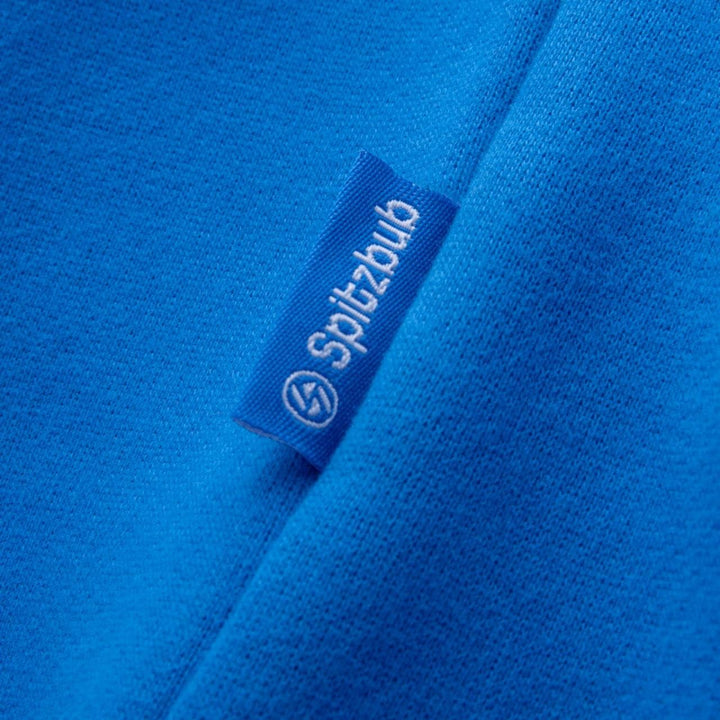 Spitzbub Herren Hoodie Pullover mit Kapuze Kapuzenpullover Sportshoodie mit Ärmelprint, S Blau