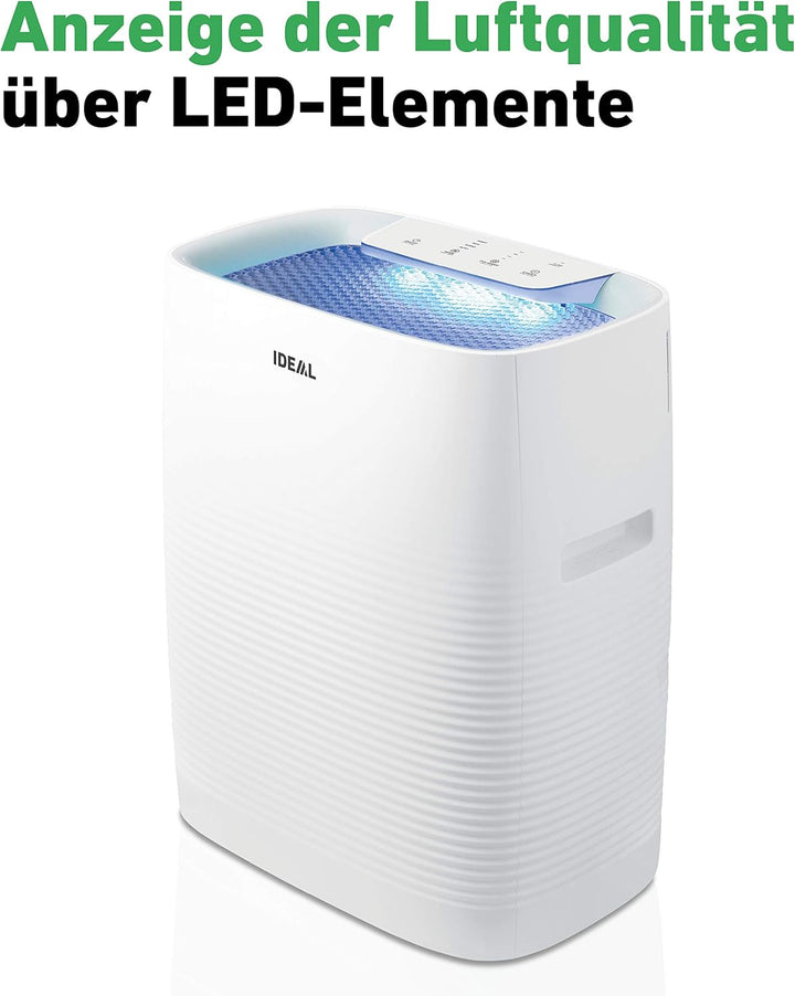 IDEAL Luftreiniger AP35 mit HEPA- & Geruchsfilter – bis 45m² – gegen Pollen, Feinstaub, Allergene, R