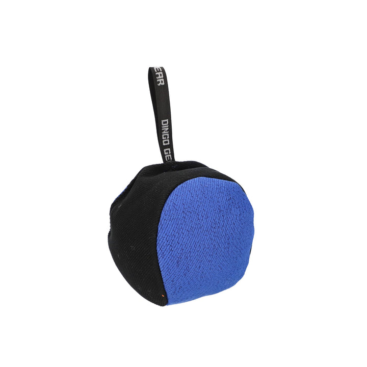 Dingo Gear Trainings-Spielzeug Bäll 19 cm Schwarz-Blau mit Griff French-Material Nylcott Training Sp