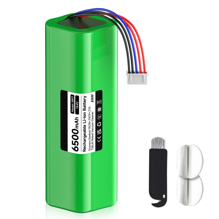 CITYORK 14.4V/ 6500mAh Ersatz Akku für Ecovacs Deebot T30/T30S T50/T50+ Omni/Plus/Pro, für Ecovacs D