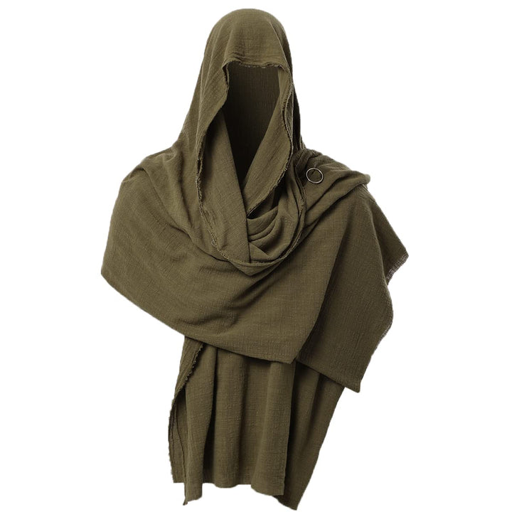 GRACEART Mittelalter Halstuch Tuch Kopftuch Renaissance Pirat Leintuch 230X130 cm Armeegrün, Armeegr