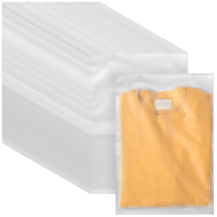 FUNSUEI 100 Stück Zip Beutel Gross 40 x 28 cm, Zipper Beutel Kleidung, Aufbewahrungsbeutel für Reise