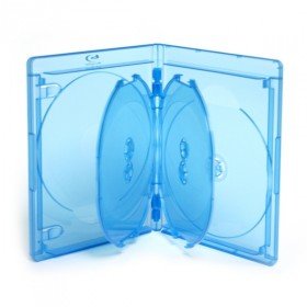 Blu-ray DVD 5er Hüllen Elite 15 mm Blau, 5 Stück