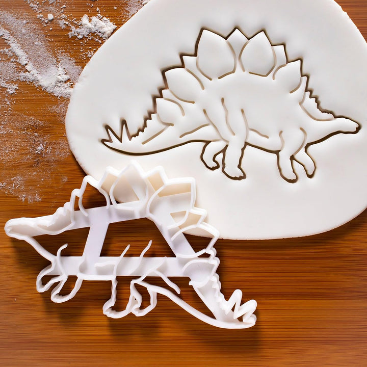 3er Set Naturgetreue Dinosaurier Ausstechformen (Formen: Tyrannosaurus Rex, Stegosaurus und Tricerat