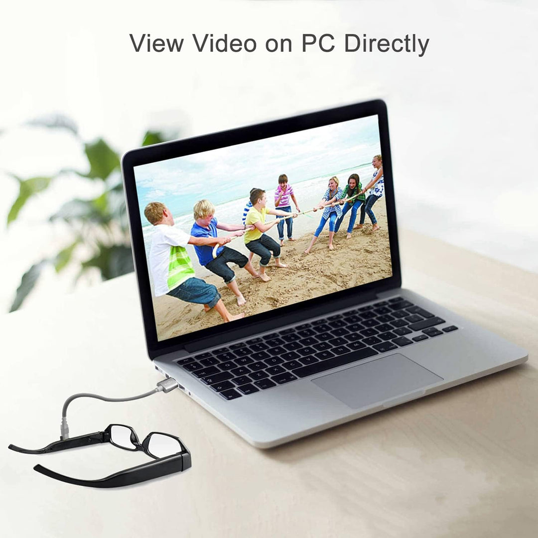 Spionagekamera-Brille mit Video-Digital-Camcorder, unterstützt TF-Karte mit bis zu 32 GB, modische 1