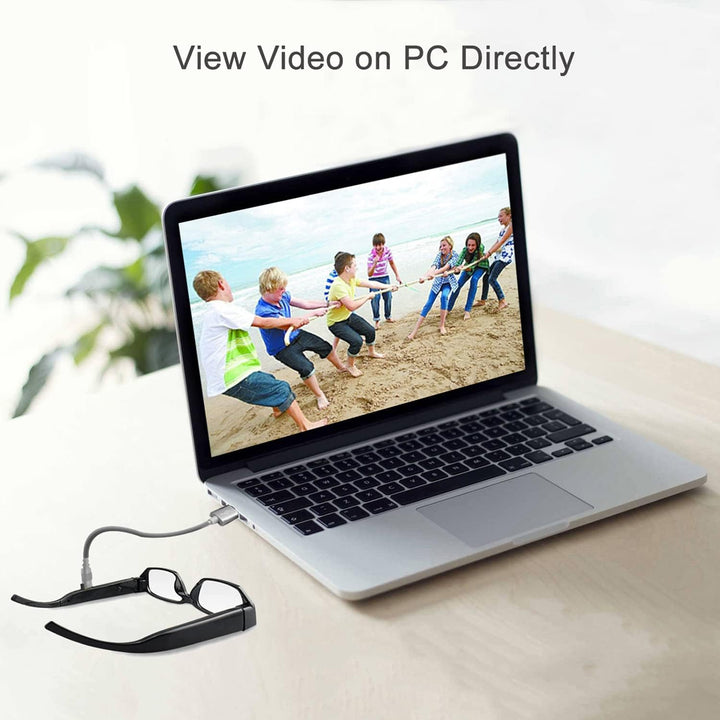 Spionagekamera-Brille mit Video-Digital-Camcorder, unterstützt TF-Karte mit bis zu 32 GB, modische 1