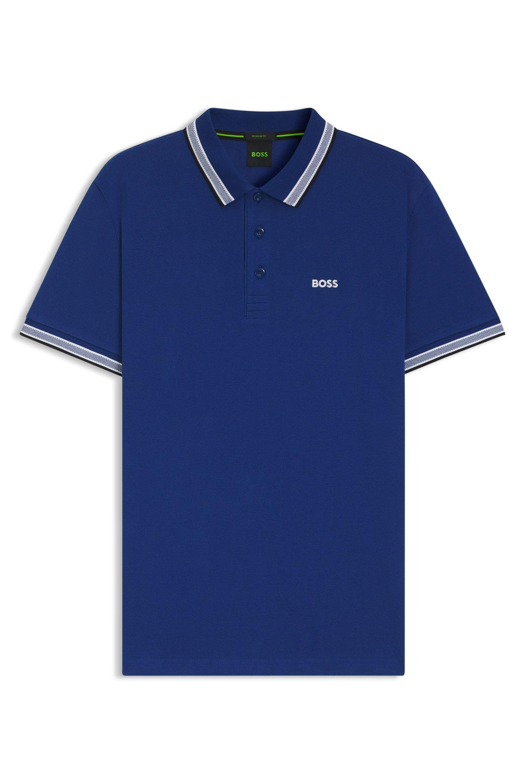 BOSS Green Herren Poloshirt Paddy Normal M Blau, Normal M Blau