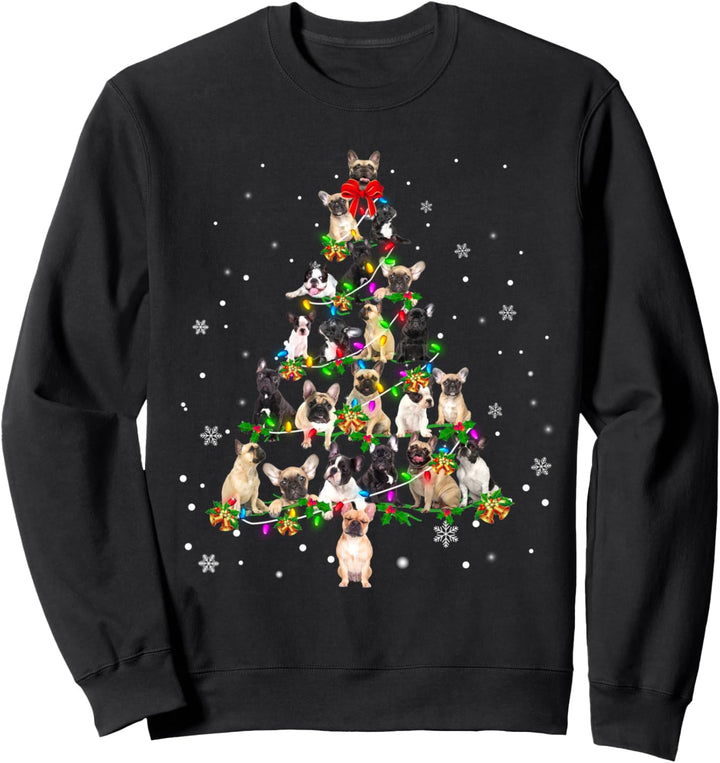 French Bulldog Christmas Tree X-Mas Gift Sweatshirt