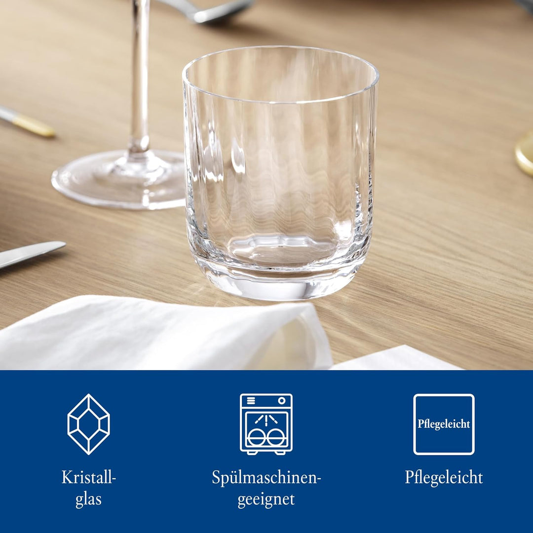 Villeroy &amp; Boch - Rose Garden Wasserglas, Set 4tlg., 250ml, Kristallglas, 11-3725-8140, Transparent
