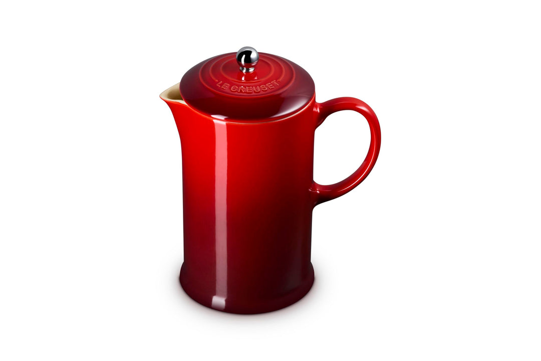 Le Creuset Kaffee-Bereiter/French Press mit Edelstahl-Presseinsatz, 800 ml, Steinzeug,