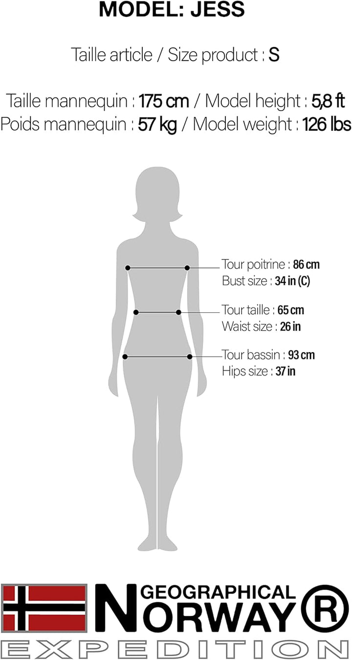 Geographical Norway Damen warme Übergangs Outdoor Fleecejacke mit Stehkragen bans production XXL Sau