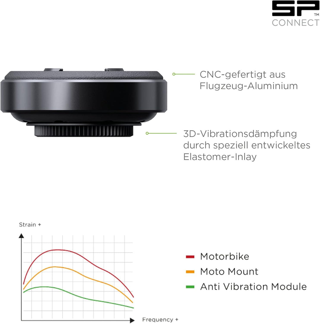 SP CONNECT Moto Bundle II mit Anti Vibration Module | SPC+ | Universal Phone Case SPC+ L | Universal