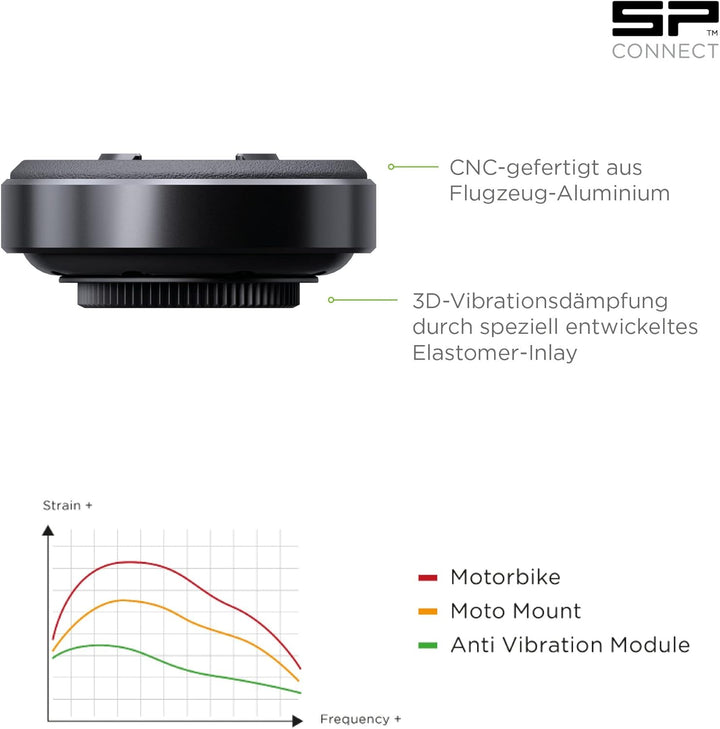 SP CONNECT Moto Bundle II mit Anti Vibration Module | SPC+ | Universal Phone Case SPC+ L | Universal