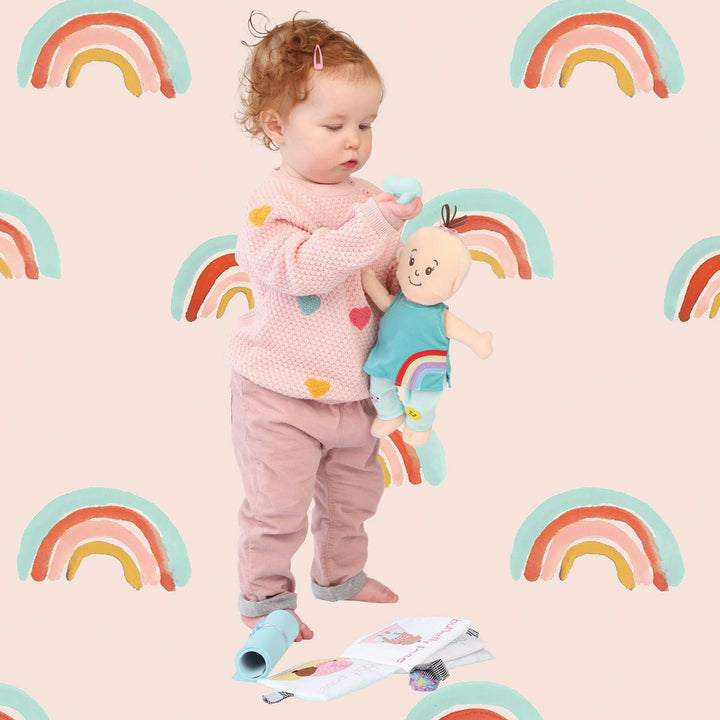 Manhattan Toy Wee Baby Stella 30,48 cm weiche Babypuppe mit Yoga-Set