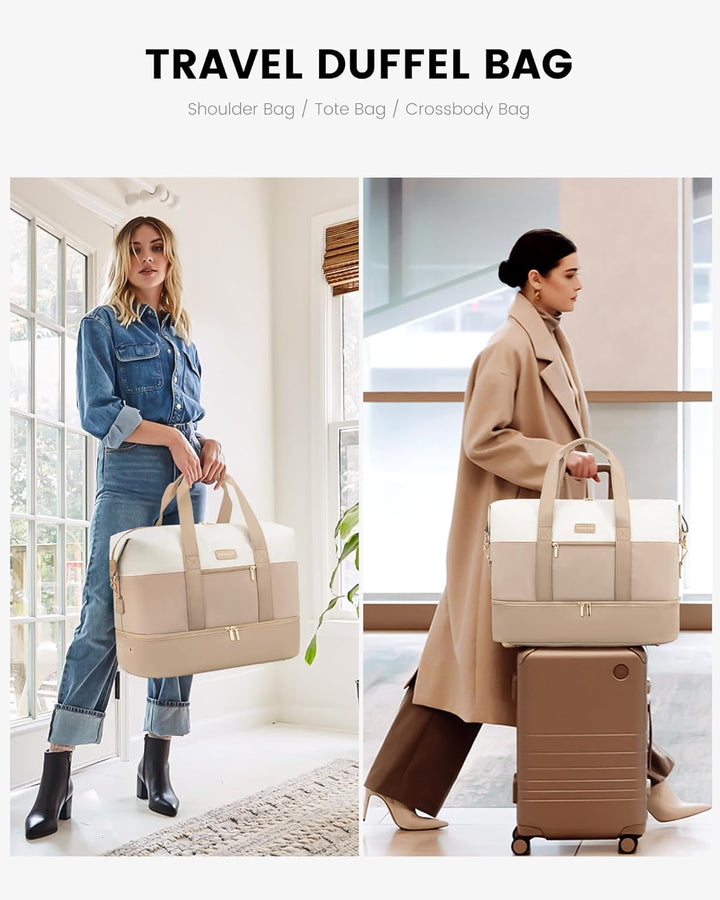 LOVEVOOK Reisetasche Damen Weekender Bag Gross Handgepäck Tasche Sporttasche Kliniktasche Geburt Tra
