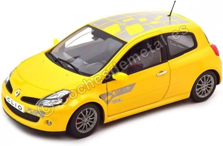 Norev NV185236 Clio RS F1 Team 2007-Sirius Yellow Renault Sammelmodell, Multi, Mehrfarbig