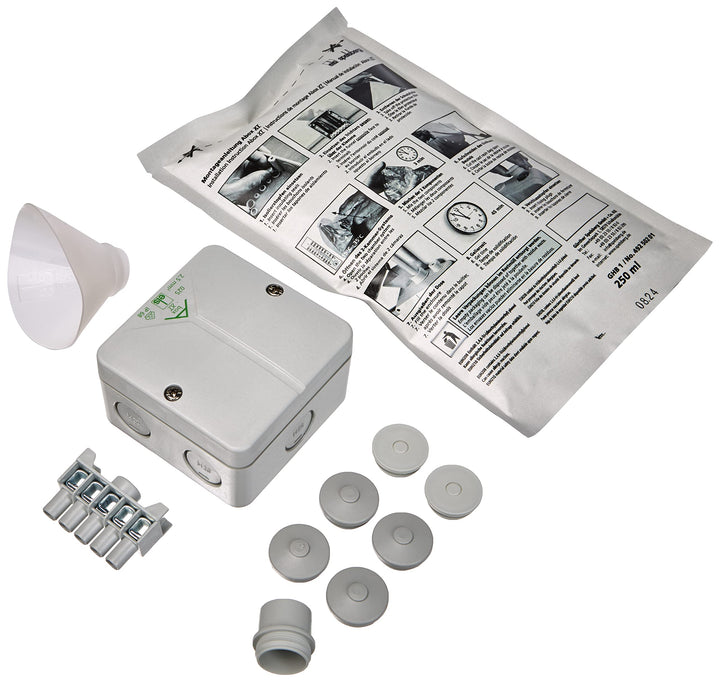 Spelsberg 49240201 Abzweigkasten mit Vergussmasse (L x B x H) 80 x 80 x 52mm Grau IP68 1St.