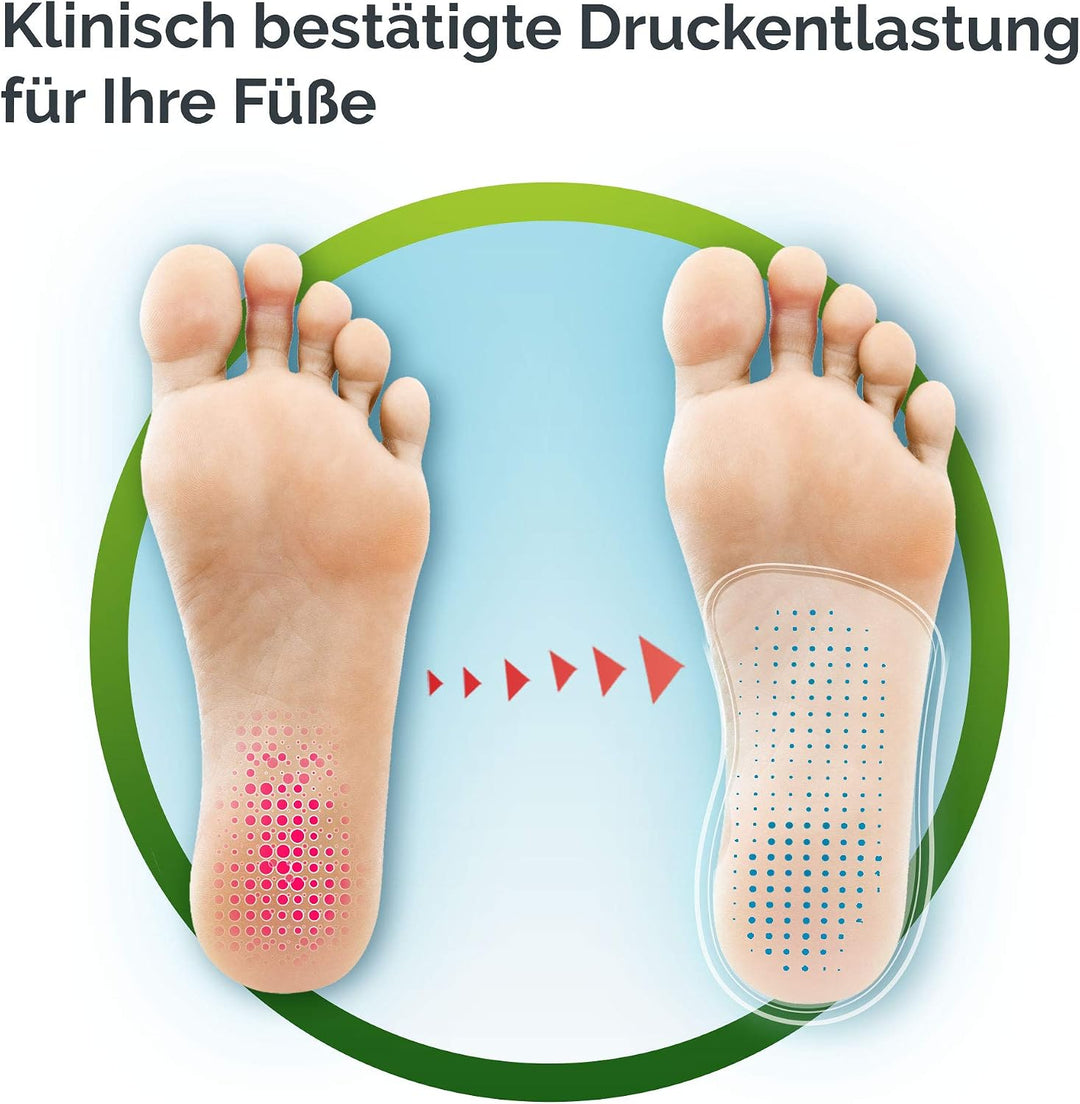 Scholl InBalance Einlegesohlen für Schuhe in Grösse 42.5-45 – Sohlen bei Schmerzen im Fussgewölbe –