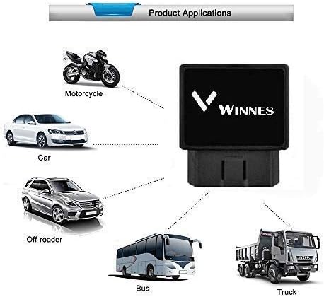 Winnes GPS Tracker 4G TK816 OBD2 GPS Tracker Echtzeit Geofence Mobiler Alarm Diebstahlalarm für Auto