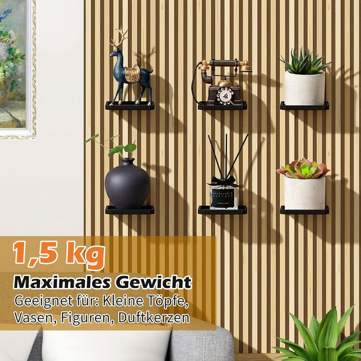 Hysagtek Akustikpaneele Zubehör - 2 Stück Akustikpaneele Pflanzenhalter Schwarze, Regal für Akustikp