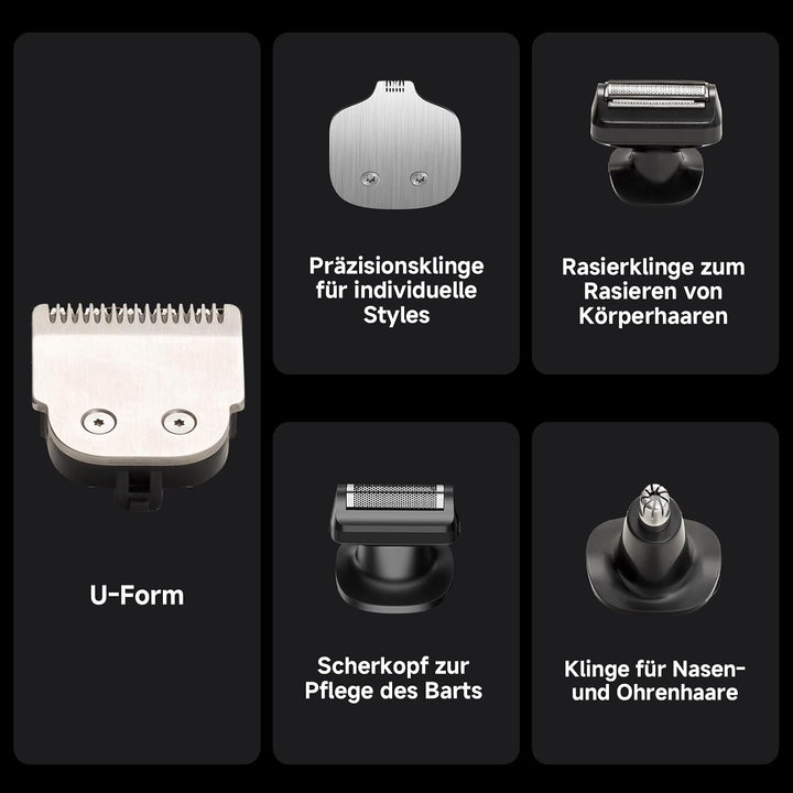Xiaomi Grooming Kit Pro Multiple Replacement Heads IPX7 Rating Fully Water-washable Quick charging