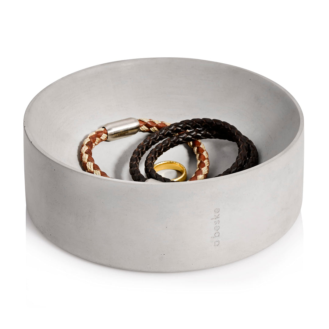 Beske-Manufaktur Beton Schale Cavus | Grösse Ø17,5cm, h6cm | 100% Handarbeit Made in Germany | zeitl