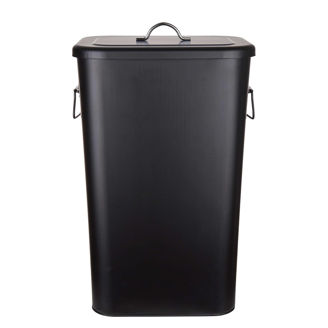 BUTLERS Universaltonne BINSTER - 41 Liter Mülltonne aus Metall mit abnehmbarem Deckel & Tragegriffen