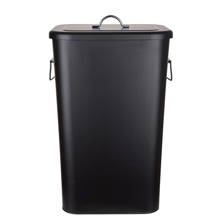 BUTLERS Universaltonne BINSTER - 41 Liter Mülltonne aus Metall mit abnehmbarem Deckel & Tragegriffen