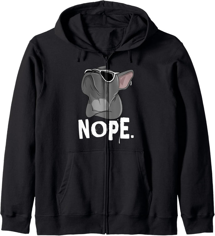 Nope Frenchie Französische Bulldogge Cute French Bulldog Kapuzenjacke